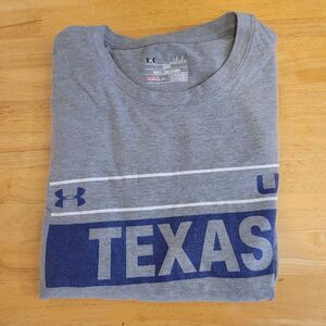 Under Armour Tee Athletic Shirt Men Size M Gray Short Sleeve Crew Neck Casual‎